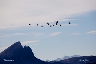 Aérospatiale SA316B Alouette III - Eurocopter AS332M1 Super Puma - Eurocopter AS532UL Cougar