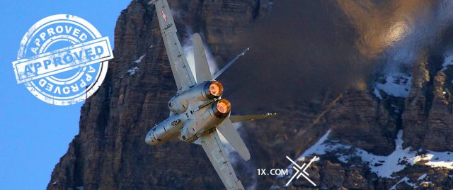 Mon F/A-18C Hornet sélectionné sur 1x.com